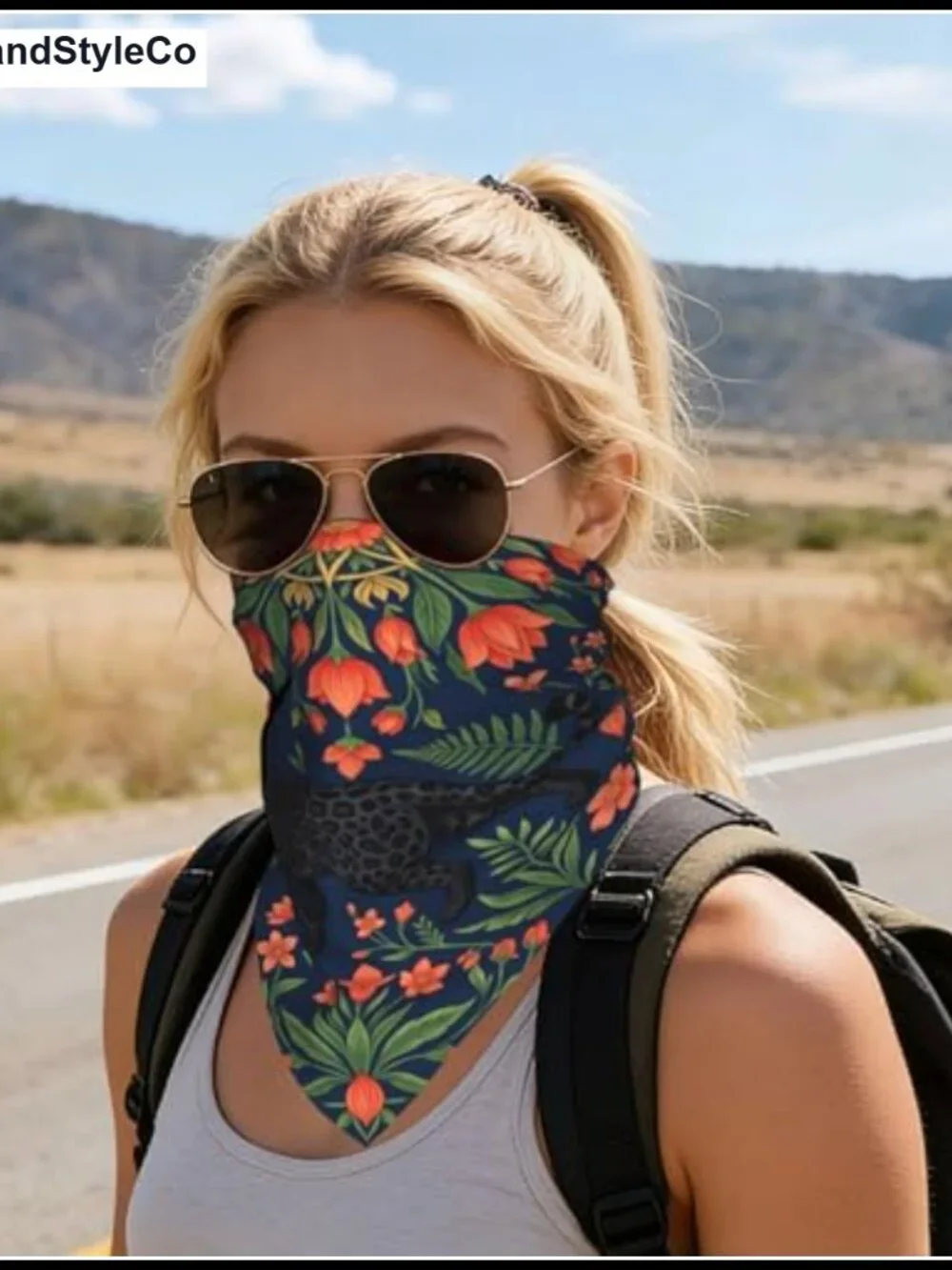 Boho Square Scarf Bandana Women Fashion Silk Satin Headscarf